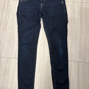 Silver Aiko mid super skinny Jeans - Deep Indigo